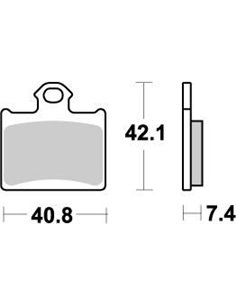 Plaquettes de frein arrière Nitro MOTO-MASTER 096721