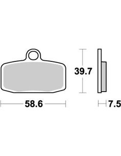 Front brake pads Nitro MOTO-MASTER 097421