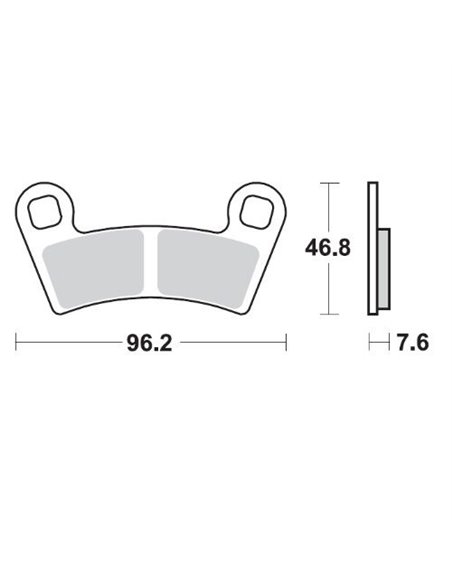 Plaquettes de frein avant frittées ATV Nitr MOTO-MASTER 098521