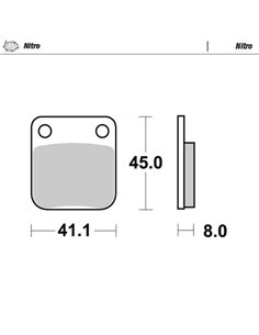 Sintered brake pads MOTO-MASTER 090021