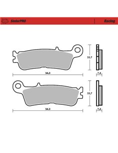 Pastilles de fre davantera / del darrere 099.811 MOTO-MASTER