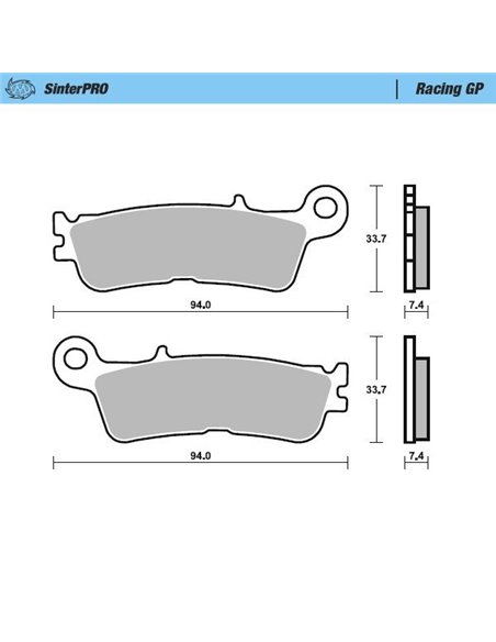 Front / rear brake pads 099822 MOTO-MASTER
