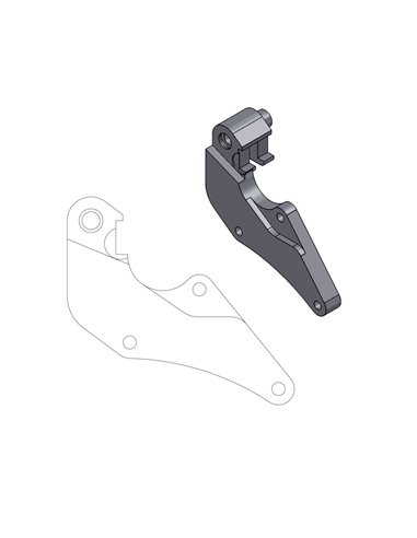 Adapter bracket for Supermoto Street MOTO-MASTER brake disc 211010
