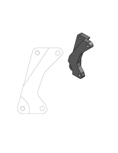 Adapter bracket for Supermoto Street MOTO-MASTER brake disc 211011