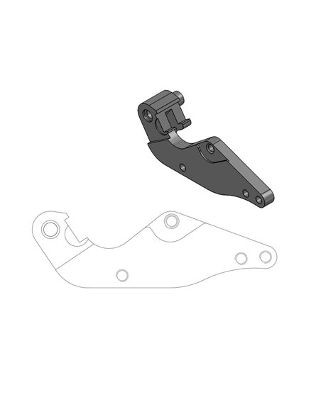 Adapter bracket for Supermoto Street MOTO-MASTER brake disc 211013