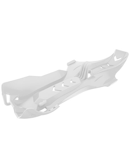 KTM 250 SX - Fortress Skid Plate with Linkage Guard White - 2006-16 Models Polisport 8469000003
