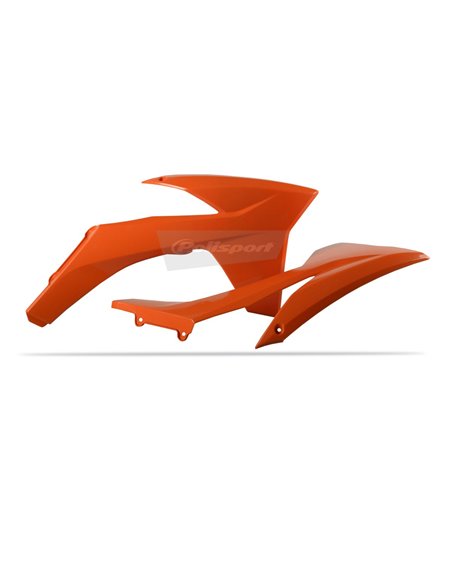 KTM SX,SX-F,XC,XC-F - Radiator Scoops Orange - 2011-12 Models Polisport 8428600003
