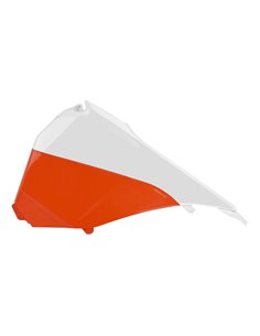 KTM SX-F,XC-F - Airbox Covers White and Orange - 2013-15 Models Polisport 8455100001