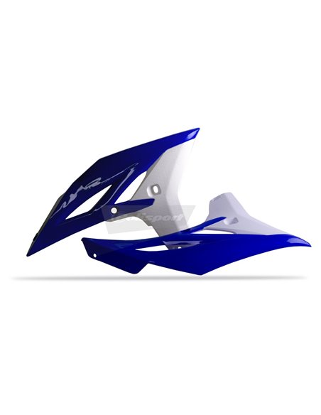 Yamaha YZ250F - Caches de Radiateur Bleu/Blanc - Modèles 2010-13 Polisport 8413700006