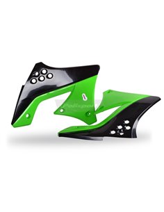 Caches radiateur KXF250 09-12 BK / GN Polisport 8412800004