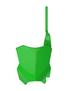 Kawasaki KX250F - Front Number Plate Green - 2017-20 Models Polisport 8665900001