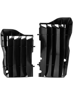 Honda CRF450R,CRF450RX - Rejillas de Radiador Negras - Modelos 2017-20 Polisport 8462900001