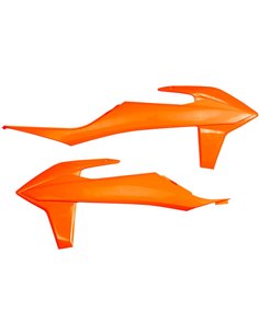 KTM EXC,EXC-F,XC-W,XCF-W - Caches de Radiateur Orange - Modèles 2020 Polisport 8422100004