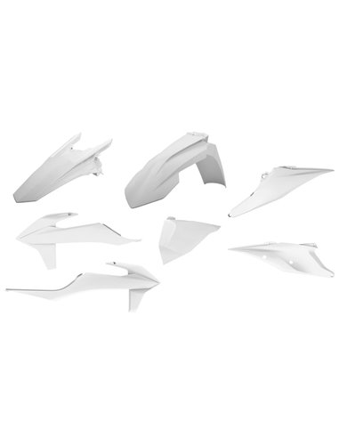 KTM EXC/EXC-F XC-W/XCF-W - Enduro Plastic Kit White - 2020 Models Polisport 90910