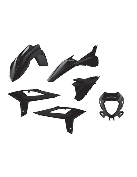 Beta RR 2T / 4T - Kit de Plàstica Enduro Negre - Models 2020 Polisport 90930