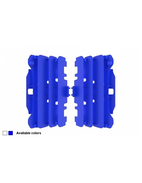 Yamaha YZ250F,YZ450F - Radiator Louvers Blue - 2007-09 Models Polisport 8458100002