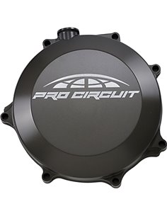 Pro Circuit Clutch Cover for Kawasaki KX450F: Aluminum, Black