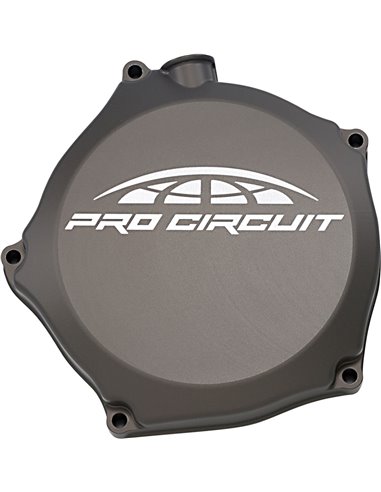 Pro Circuit Clutch Cover for Kawasaki KX250F: Aluminum, Black