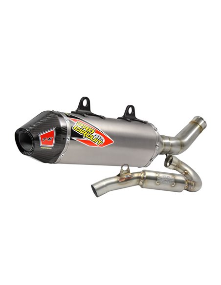 Exhaust System T-6 Euro Stainless With Titanium Canisters & Carbon End Cap PRO CIRCUIT 0161745H