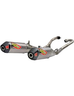 Sistema de escape Ti-6 Dual Titanium com tampa de carbono PRO CIRCUIT 0311825F2