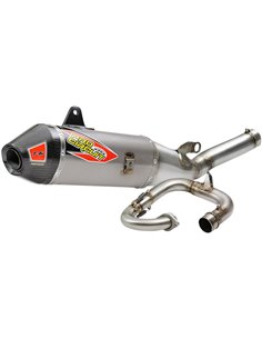 Exhaust System T-6 Euro Stainless With Titanium Canisters & Carbon End Cap PRO CIRCUIT 0131925H