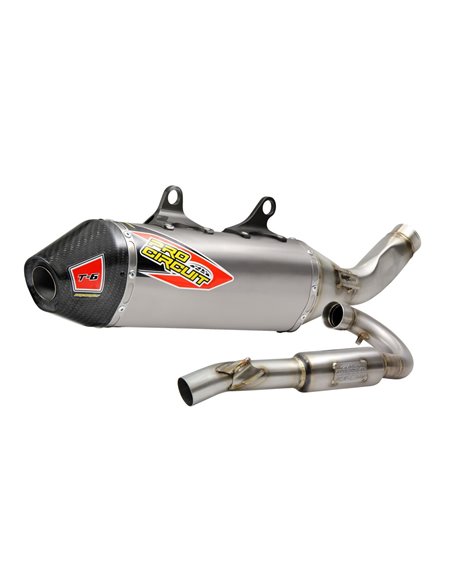 Système d'échappement T-6 Euro Inox avec bidons en titane et embout en carbone PRO CIRCUIT 0151925H