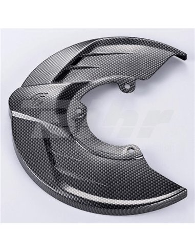 Protector disco delantero ART look carbono