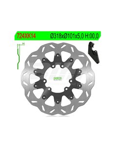 Brake disc NG wavy kit 724XK14 Ø320 x Ø101 x 5