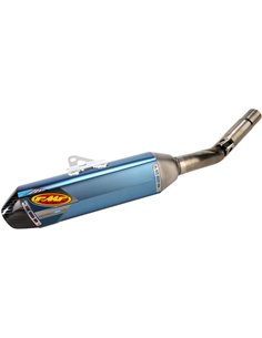 Silenciador de escape Factory 4.1 RCT Titânio e anodizado azul carbono Kawasaki FMF 042286