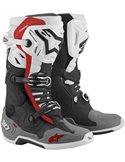 Botas de motocross Alpinestars TECH10 Supervented White | Cinza | Black | vermelho