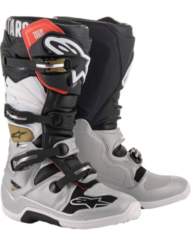 Alpinestars Tech7 Motocross Boots Branco | Golden | Black | Silver 8