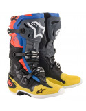 Botas de motocross Alpinestars Tech 10 Preto / Amarelo / Vermelho 8