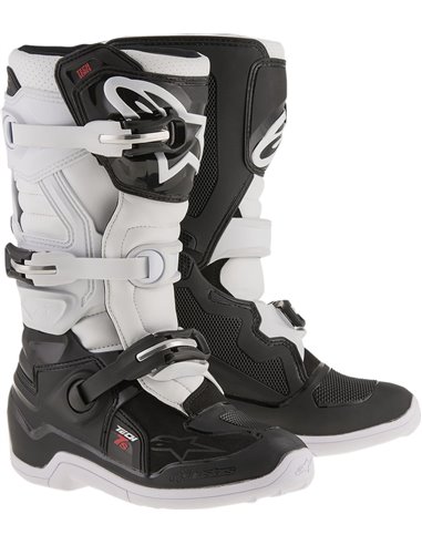 Bottes motocross enfants Tech 7S motocross Alpinestarss Noir / Blanc 4