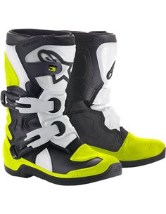 Kids Tech 3S Offroad Alpinestars Boots Black/White/Yellow 11