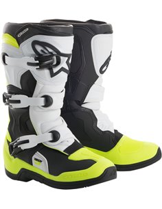 Youth Tech 3S Offroad Alpinestars Boots Black/White/Yellow 2