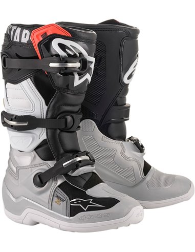 Botas motocross Alpinestarss Tech 7S Blanco| Dorado| Negro| Plateado 5