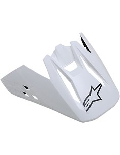 Visor sólido branco brilhante Alpinestars S-M5 8983021-2180