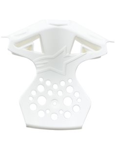 Apoio de queixo ventilado Frm Branco brilhante M / 2X Alpinestars 8983119-2180-M2X