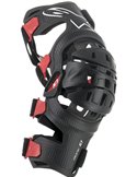 Bionic-10 Carbon Left Knee Brace Black/Red Small Alpinestars 6500419-13-S