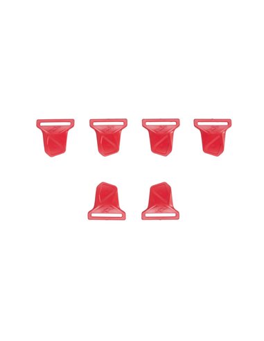 Boucles de genouillères Alpinestars rouges Genouillères Bionic 6952319-30