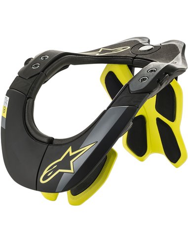 Collier de protection BNS Tech-2 Noir / Jaune Xs / S / M Alpinestars 6500019-155-Xsm