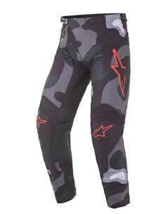 Pantalon Motocross R-Tact Gris / Camo / Rouge 40 Alpinestars 3721221-9133-40