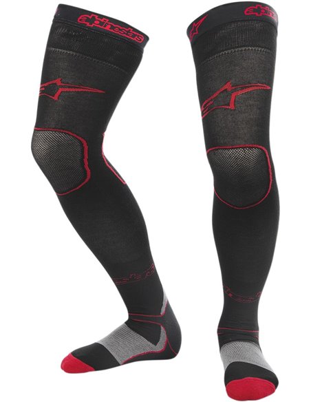 Meias Long Mx Preto / Vermelho L-2Xl Alpinestars 4705015-13-Lxl