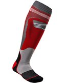 Motocross Socks Plus1 Vermelho / Cinza S / M Alpinestars 4701820-318-Sm