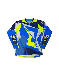 Camiseta Trial MOTS RIDER3 Azul/Fluo S
