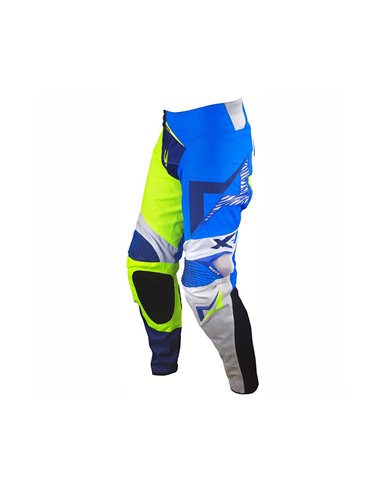 Pantalones motocross enduro MOTS X1 Azul/Fluo XL