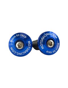 Topes De Manillar Aluminio Azul