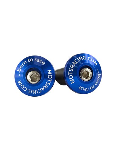 Topes De Manillar Aluminio Azul