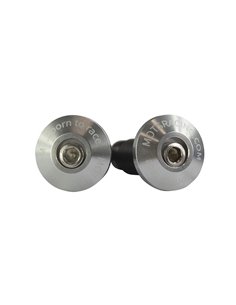 Embouts de guidon Aluminio argent