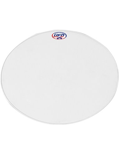 Tampa frontal do porta-número Oval Uni Vintage (desde 70) branco UFO-Plast ME08046-W